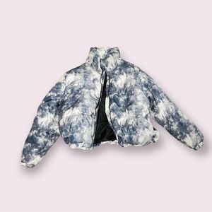 AS IS Wild Fable Tie Dye Puffer Coat Size XL